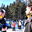 5 March: Crown Prince Haakon follows 30 km cross country, ski jumping large hill teams, and meet volunteers in Holmenkollen (Photo: Christian Lagaard, The Royal Court)